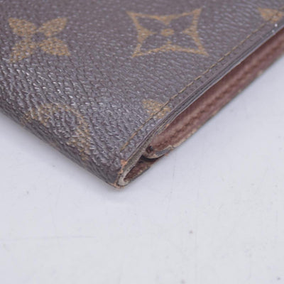 $605 1992 LOUIS VUITTON LV Card Case Monogram Brown CT0942 CONSIGNMENT 10020920