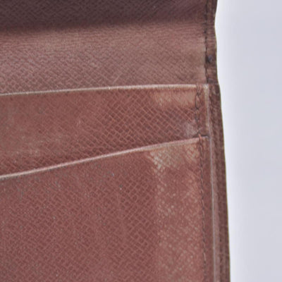 $605 1992 LOUIS VUITTON LV Card Case Monogram Brown CT0942 CONSIGNMENT 10020920