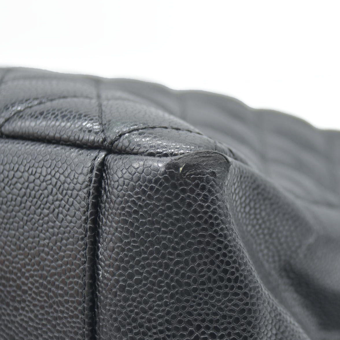 $2900 Chanel  Caviar Quilted Grand Shopping Tote GST Black CONSIGNMENT