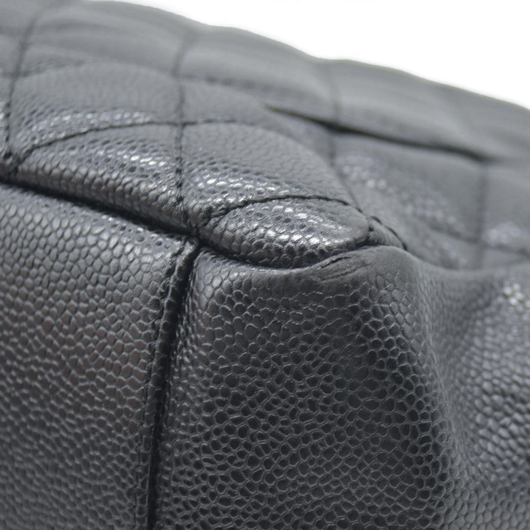 $2900 Chanel  Caviar Quilted Grand Shopping Tote GST Black CONSIGNMENT