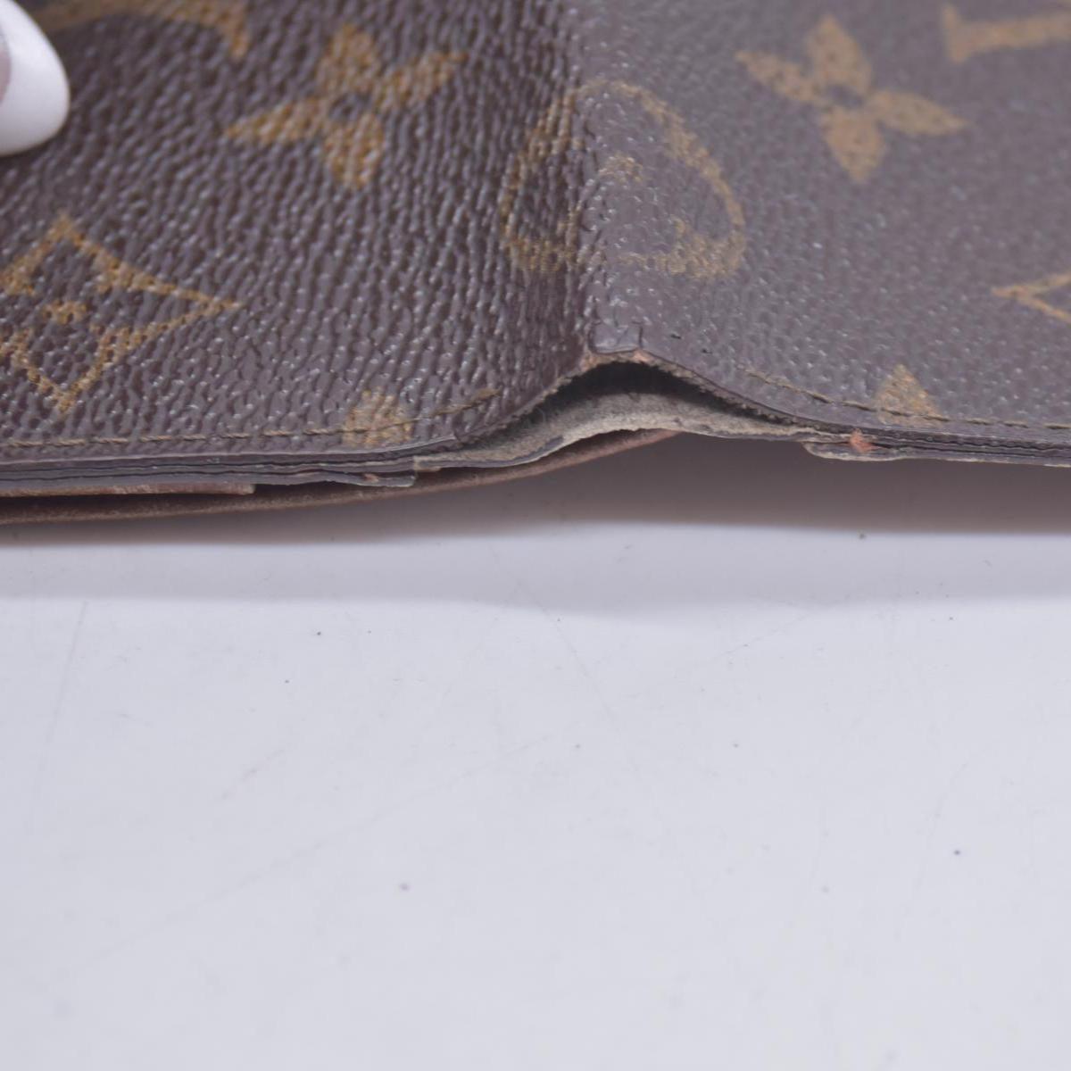 $605 1992 LOUIS VUITTON LV Card Case Monogram Brown CT0942 CONSIGNMENT 10020920