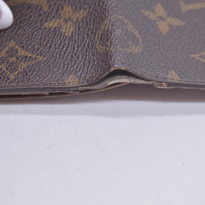 $605 1992 LOUIS VUITTON LV Card Case Monogram Brown CT0942 CONSIGNMENT 10020920
