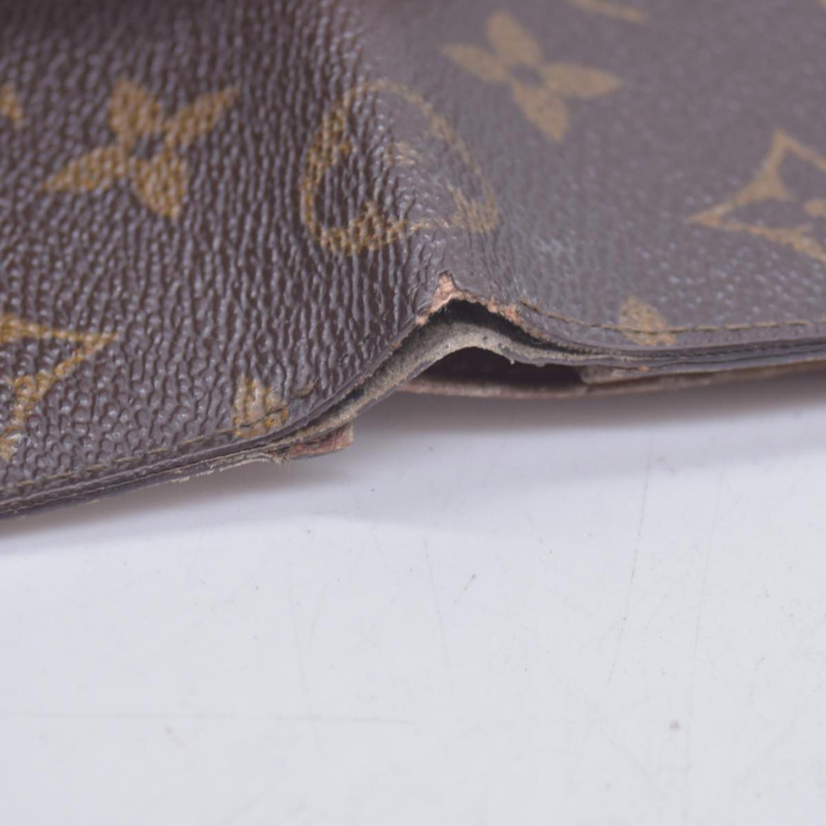 $605 1992 LOUIS VUITTON LV Card Case Monogram Brown CT0942 CONSIGNMENT 10020920