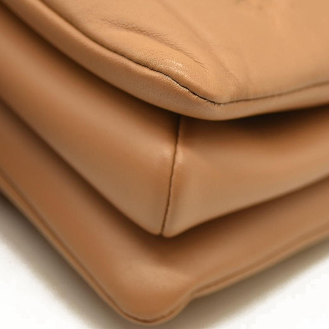 Louis Vuitton  Lambskin Embossed Monogram Coussin PM Camel