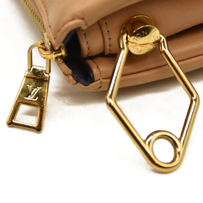 Louis Vuitton  Lambskin Embossed Monogram Coussin PM Camel