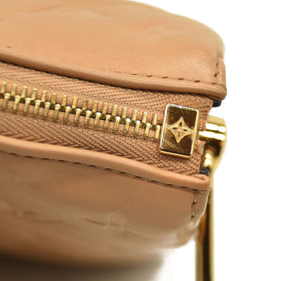 Louis Vuitton  Lambskin Embossed Monogram Coussin PM Camel