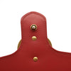 GUCCI Calfskin Matelasse Small GG Marmont Top Handle Shoulder Bag Hibiscus Red