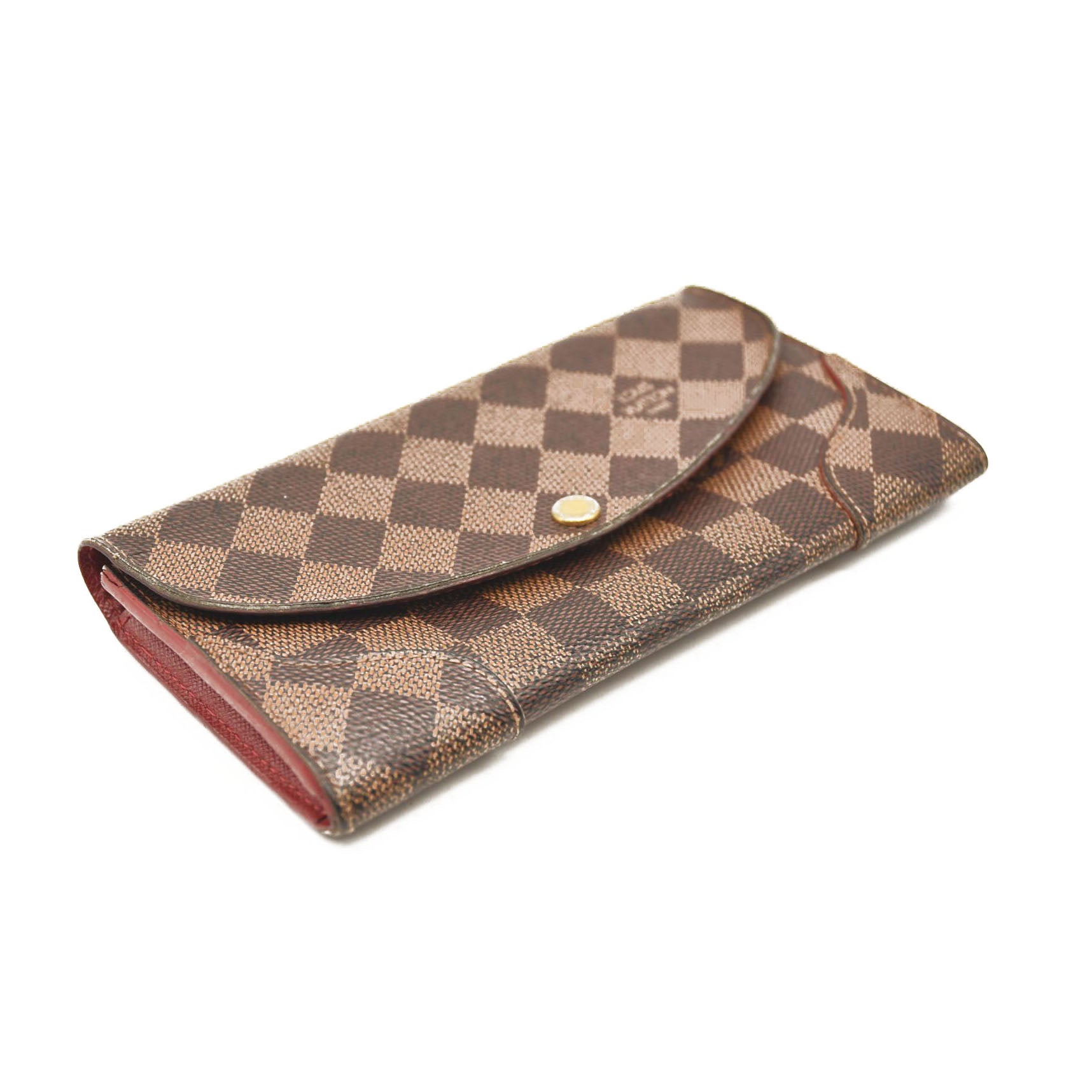 Louis Vuitton Damier Ebene Caissa Wallet Cherry