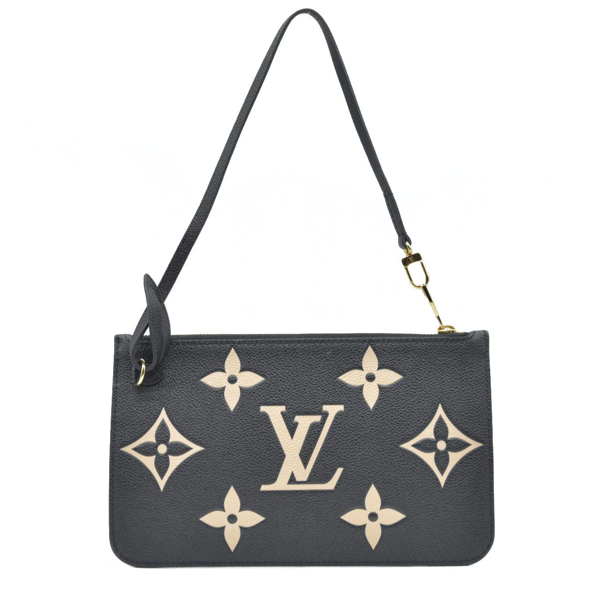 $2710 Louis Vuitton Monogram Empreinte Bicolor Neverfull MM GM Pochette