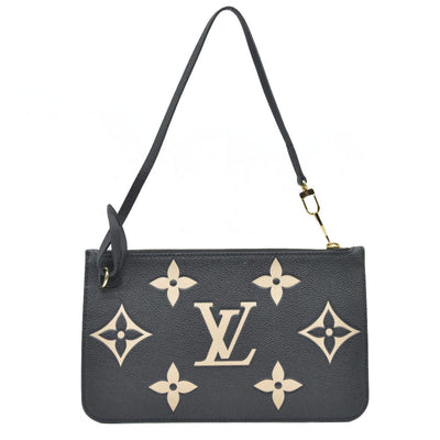 $2710 Louis Vuitton Monogram Empreinte Bicolor Neverfull MM GM Pochette