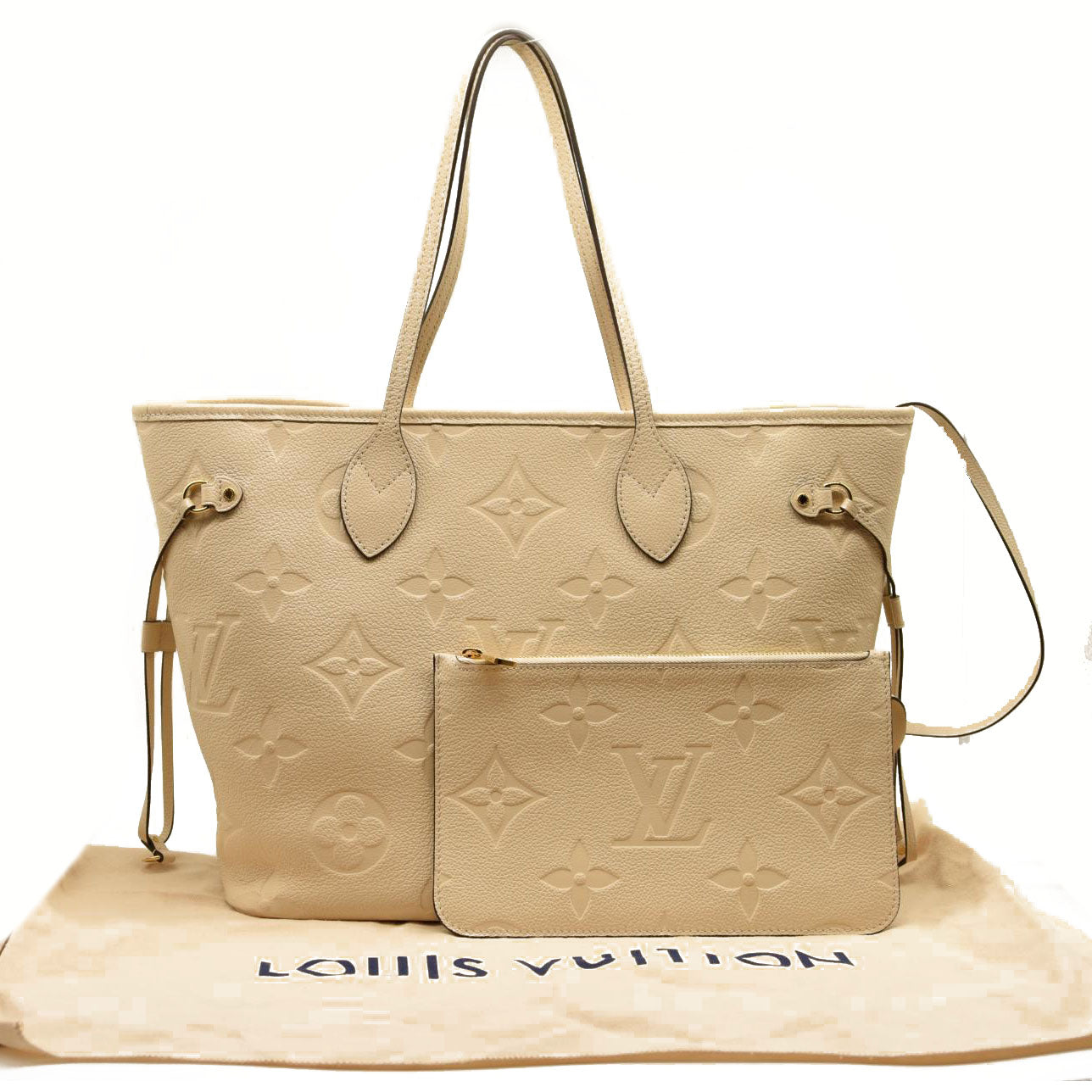 turtledove louis vuitton beige neverfull
