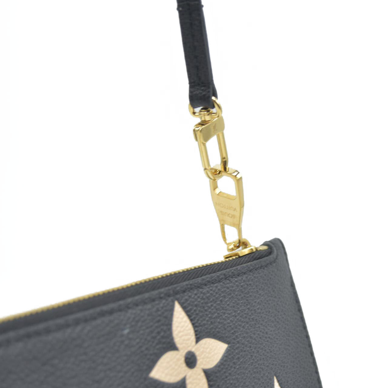 $2710 Louis Vuitton Monogram Empreinte Bicolor Neverfull MM GM Pochette