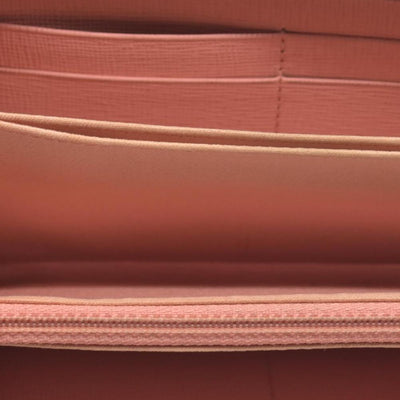 Fendi  Zucca Spalmati Vitello Elite Zip Around Wallet  Ciclamino CONSIGNMENT