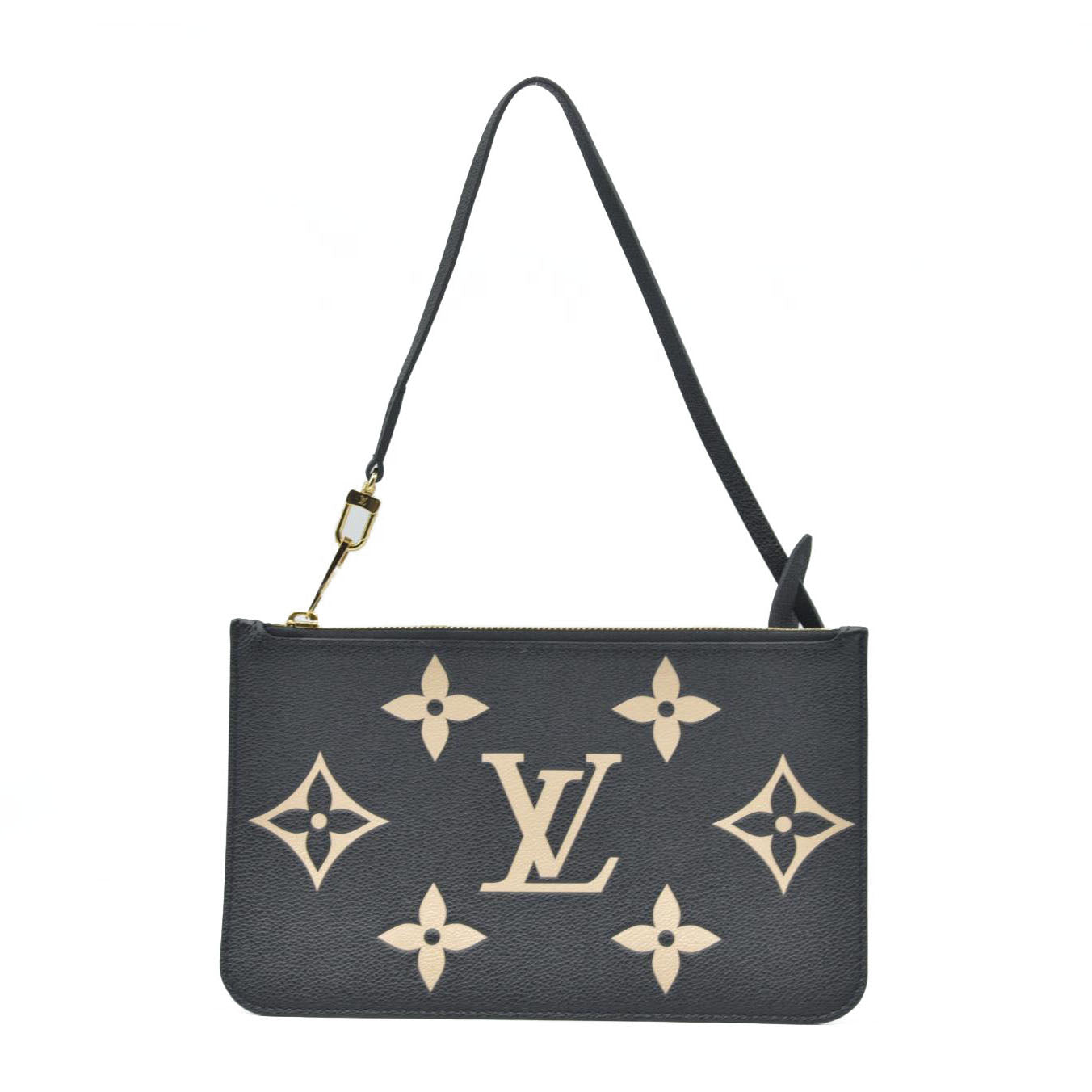 $2710 Louis Vuitton Monogram Empreinte Bicolor Neverfull MM GM Pochette