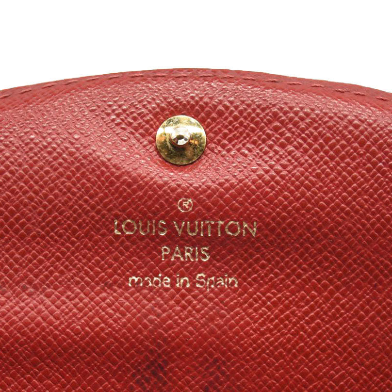 USED Louis Vuitton Damier Ebene Caissa Wallet Cherry