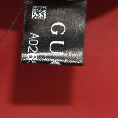 GUCCI Calfskin Matelasse Small GG Marmont Top Handle Shoulder Bag Hibiscus Red