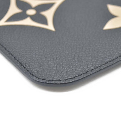 $2710 Louis Vuitton Monogram Empreinte Bicolor Neverfull MM GM Pochette