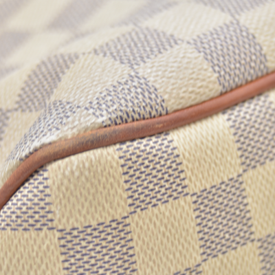 $1250 2017 Louis Vuitton Damier Azur Delightful PM Rose Ballerine RI4127