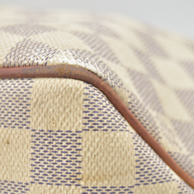 $1250 2017 Louis Vuitton Damier Azur Delightful PM Rose Ballerine RI4127