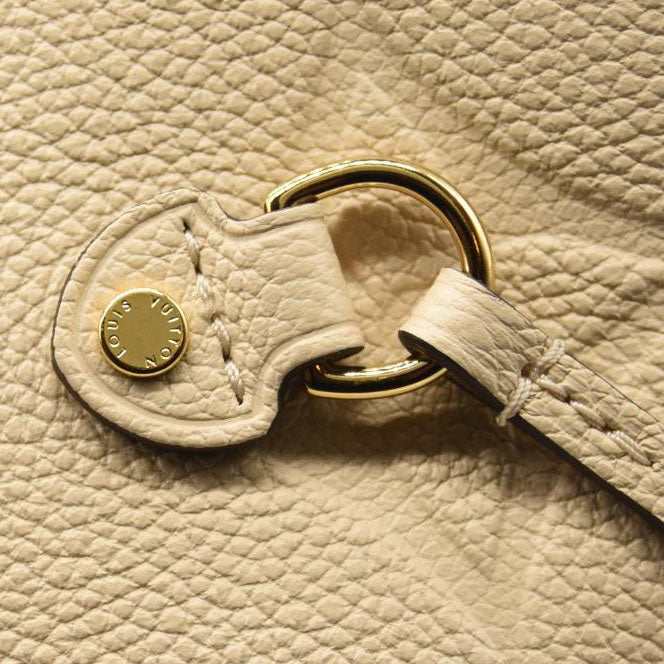 LOUIS VUITTON Empreinte Monogram Giant Neverfull MM Cream