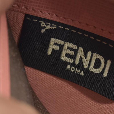 Fendi  Zucca Spalmati Vitello Elite Zip Around Wallet  Ciclamino CONSIGNMENT