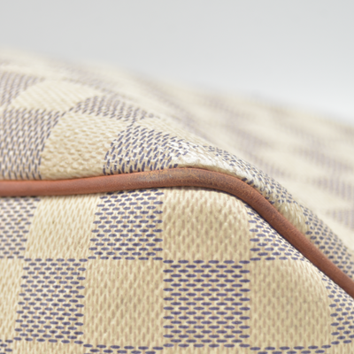 $1250 2017 Louis Vuitton Damier Azur Delightful PM Rose Ballerine RI4127