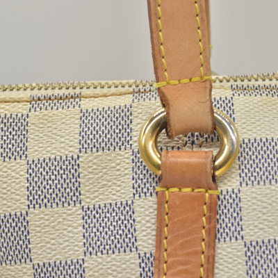 $1270 2010 Louis Vuitton Damier Azur Totally PM AR1130