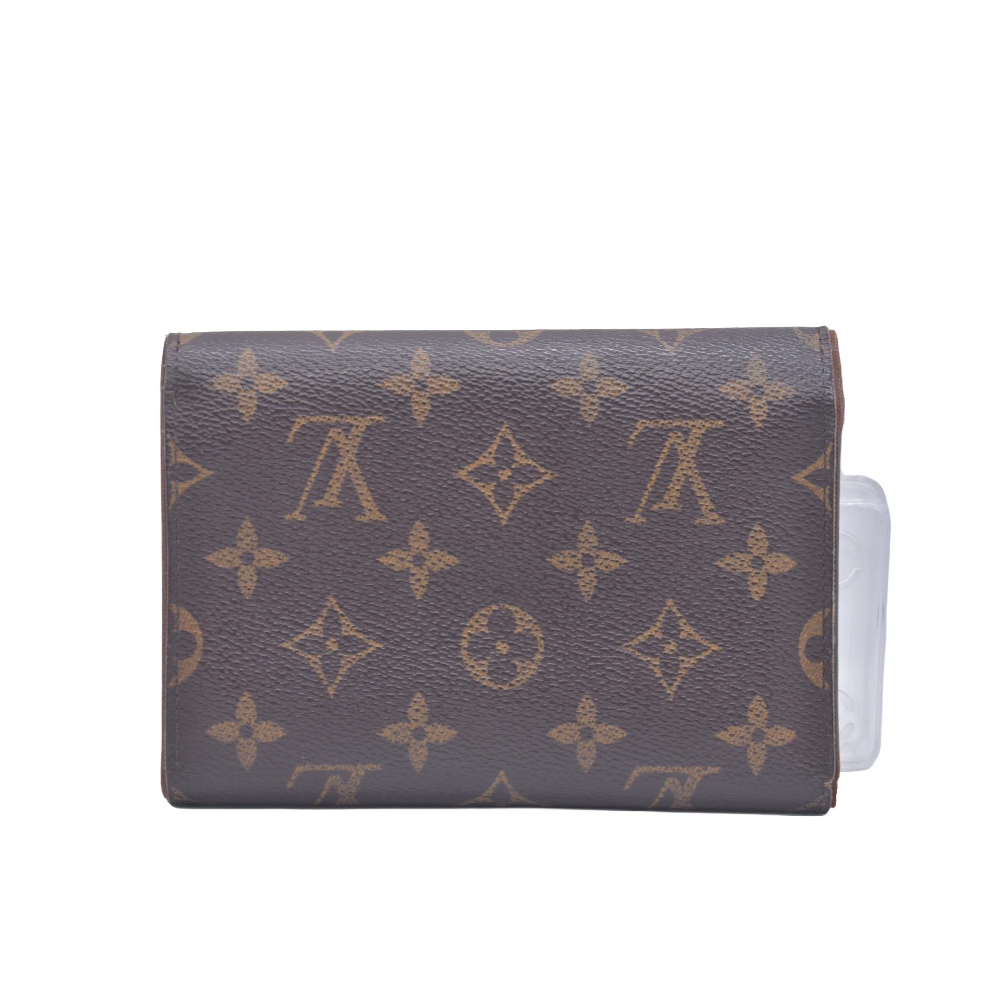 $550 2004 Louis Vuitton Monogram Porte Tresor Etui Papiers Wallet SP0024 CONSIGNMENT