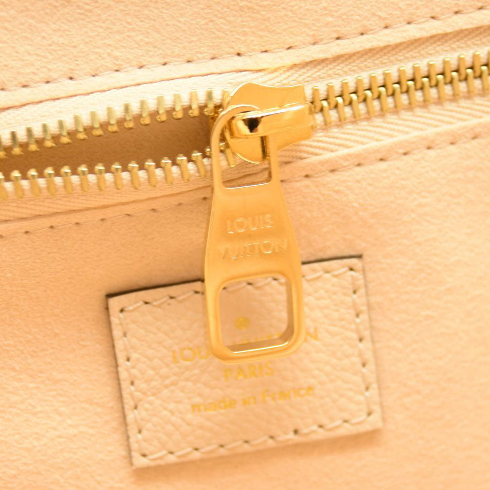 LOUIS VUITTON Empreinte Monogram Giant Neverfull MM Cream