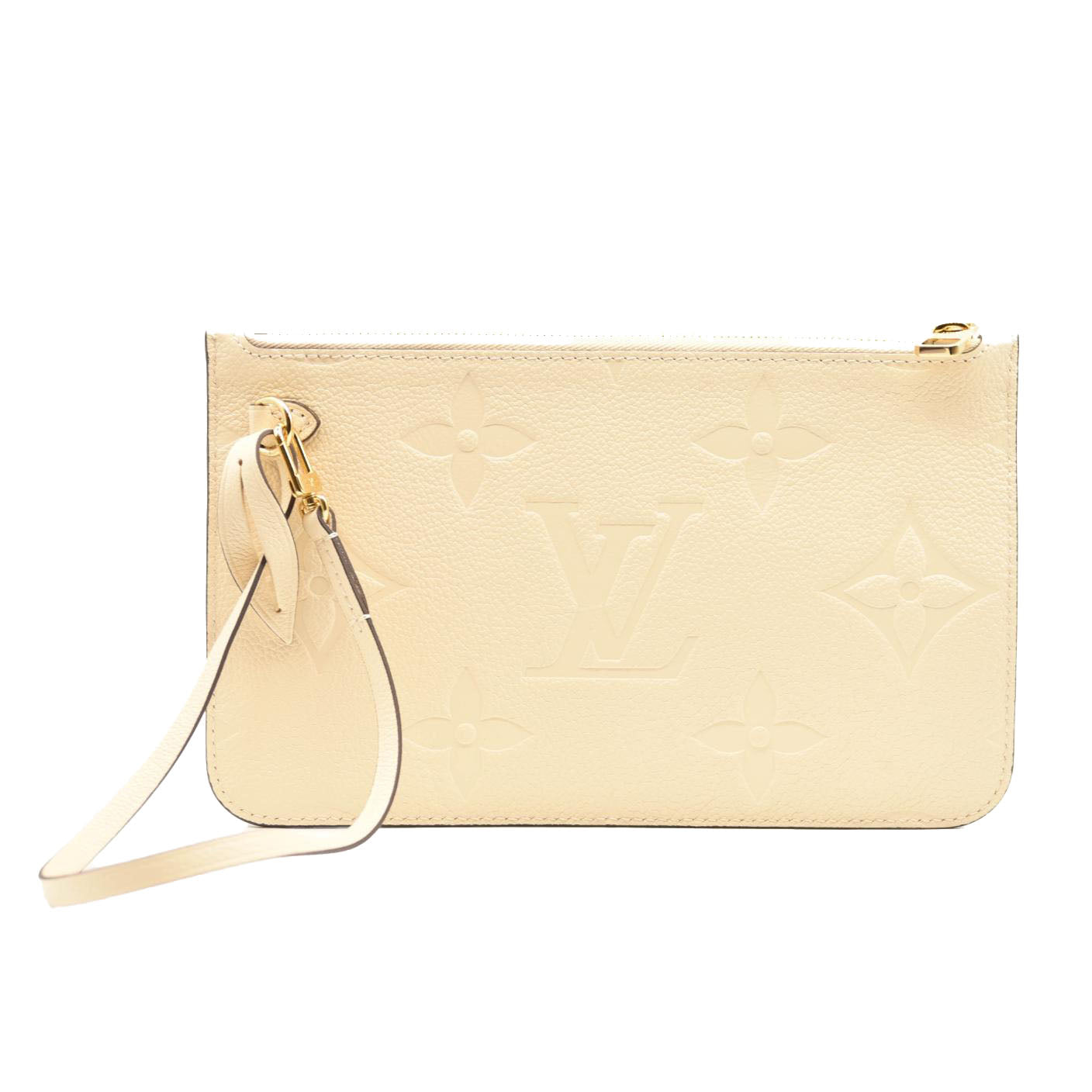 LOUIS VUITTON Empreinte Monogram Giant Neverfull MM Cream