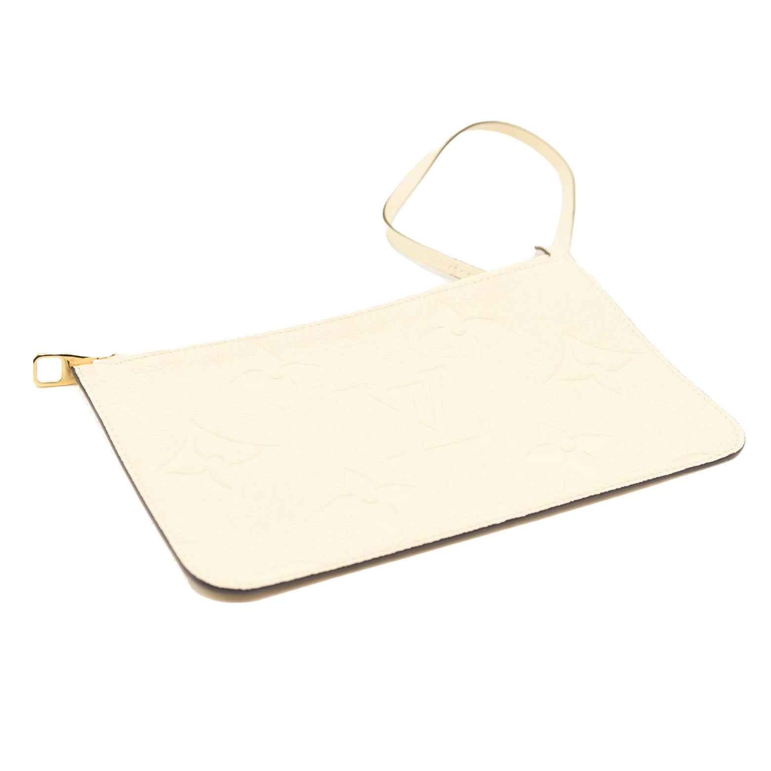 LOUIS VUITTON Empreinte Monogram Giant Neverfull MM Cream