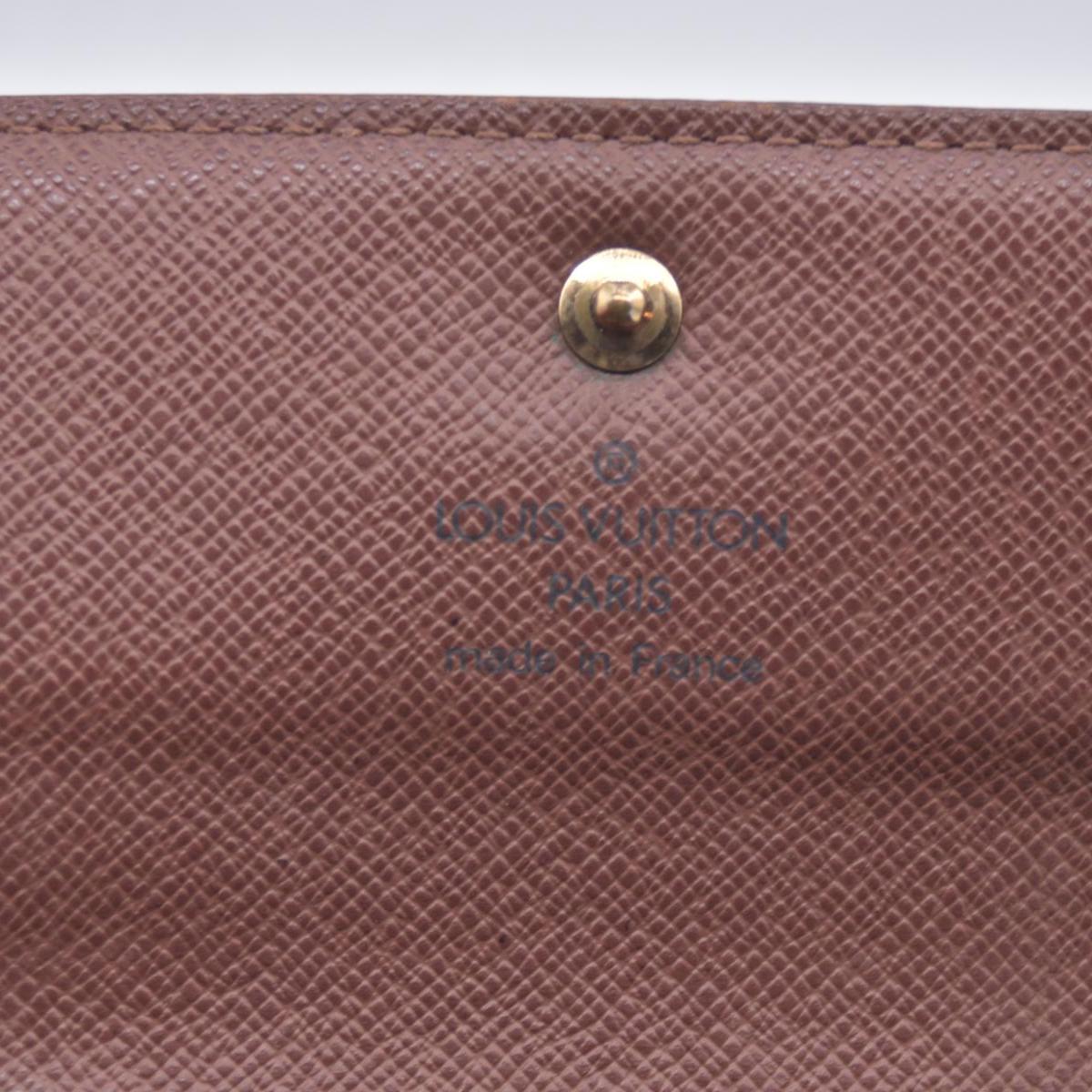 $550 2004 Louis Vuitton Monogram Porte Tresor Etui Papiers Wallet SP0024 CONSIGNMENT