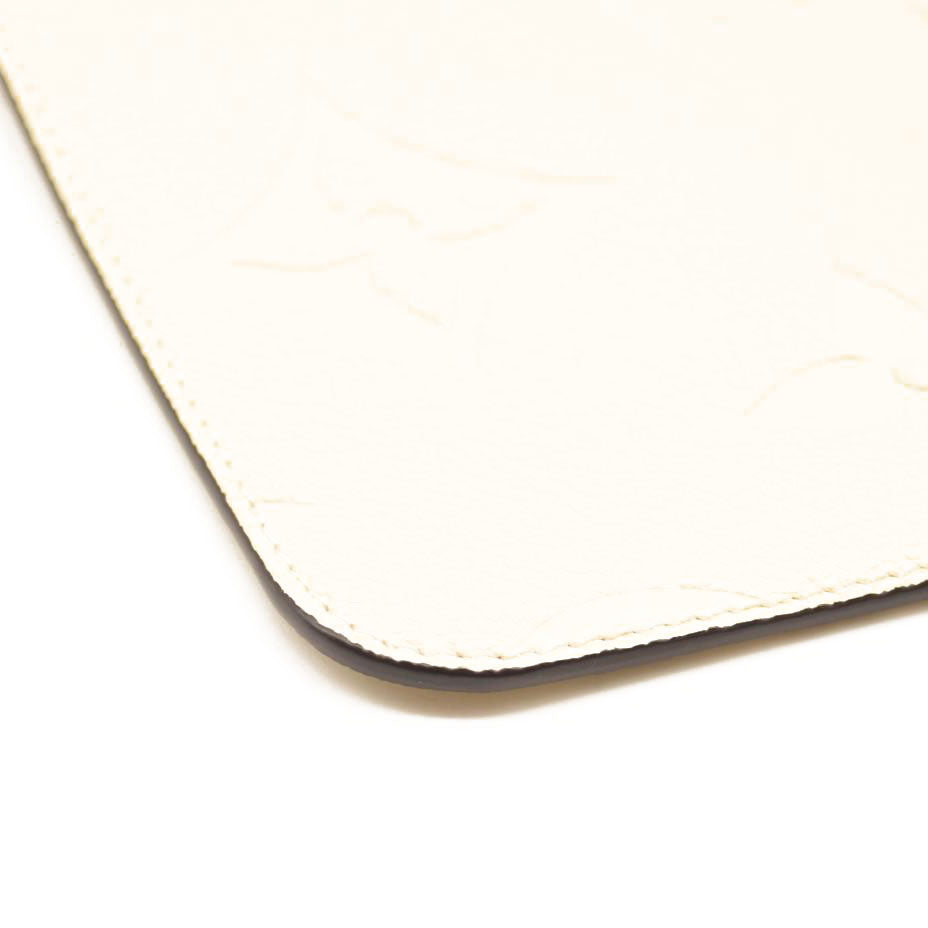 LOUIS VUITTON Empreinte Monogram Giant Neverfull MM Cream