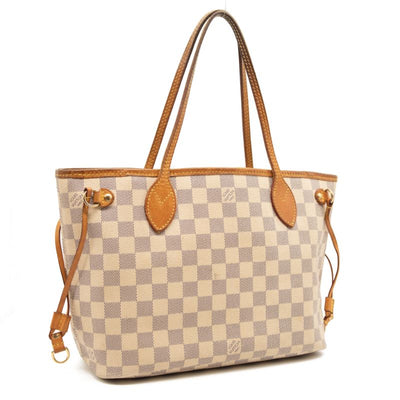 Louis Vuitton Neverfull PM Damier Azur White Tote