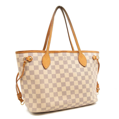 Louis Vuitton Neverfull PM Damier Azur White Tote