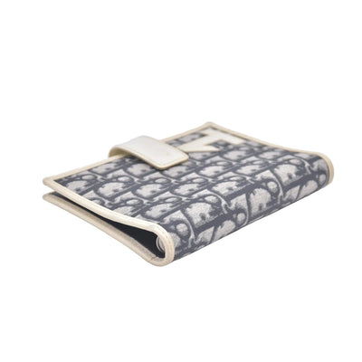 $450 Christian Dior Vintage Blue White Diorissimo Canvas PM Notebook Planner Agenda CONSIGNMENT 10020911