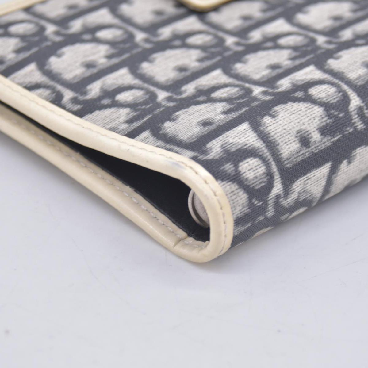 $450 Christian Dior Vintage Blue White Diorissimo Canvas PM Notebook Planner Agenda CONSIGNMENT 10020911