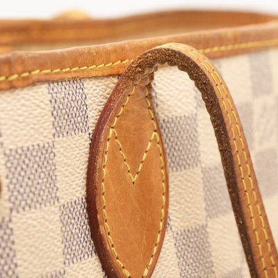 Louis Vuitton Neverfull PM Damier Azur White Tote