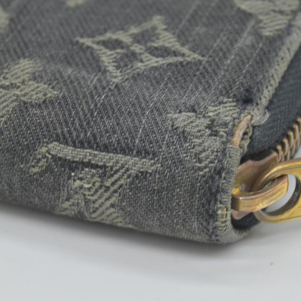 $1060 LOUIS VUITTON Monogram Denim Zippy Round Zipper Long Wallet CONSIGNMENT
