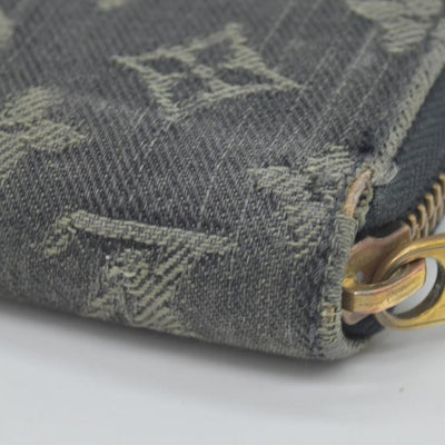 $1060 LOUIS VUITTON Monogram Denim Zippy Round Zipper Long Wallet CONSIGNMENT