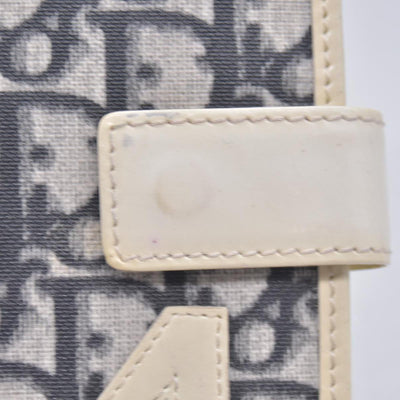 $450 Christian Dior Vintage Blue White Diorissimo Canvas PM Notebook Planner Agenda CONSIGNMENT 10020911