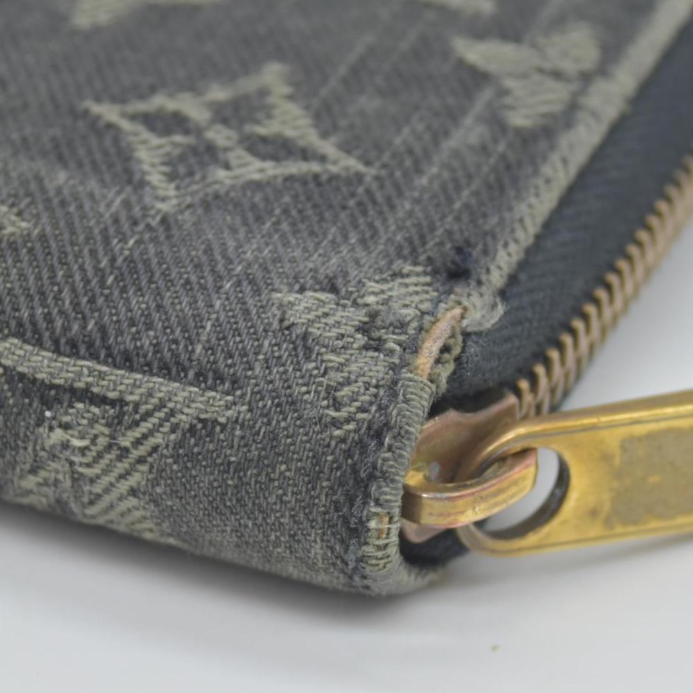 $1060 LOUIS VUITTON Monogram Denim Zippy Round Zipper Long Wallet CONSIGNMENT