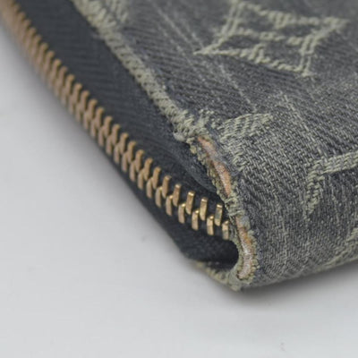 $1060 LOUIS VUITTON Monogram Denim Zippy Round Zipper Long Wallet CONSIGNMENT