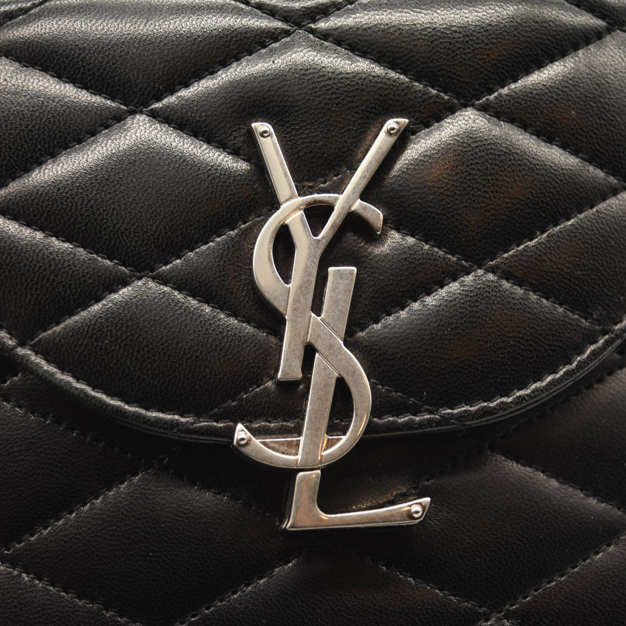 NEW Saint Laurent June Quilted Leather Binocular Bag