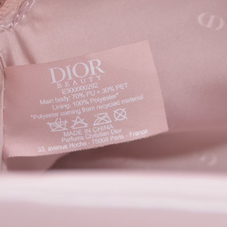 Dior Beauty Pale Pink GWP Valentines 2026 Cosmetic Pouch Logo CONSIGNMENT