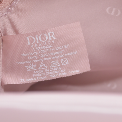 Dior Beauty Pale Pink GWP Valentines 2026 Cosmetic Pouch Logo CONSIGNMENT