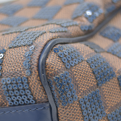 $2700 2013 Louis Vuitton Damier Paillettes Speedy 30 Blue SR2123
