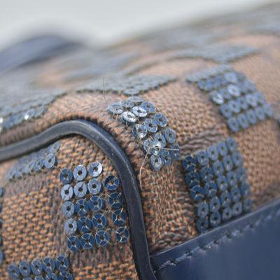 $2700 2013 Louis Vuitton Damier Paillettes Speedy 30 Blue SR2123