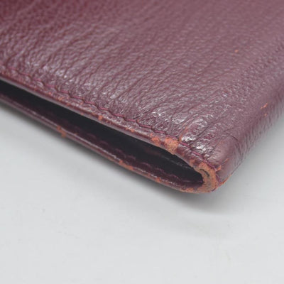 $925 Chanel  Interlocking CC Logo Wallet Burgundy CONSIGNMENT