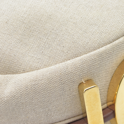 $2800 Fendi Beige Canvas Fendigraphy Small Hobo Shoulder Bag Handbag